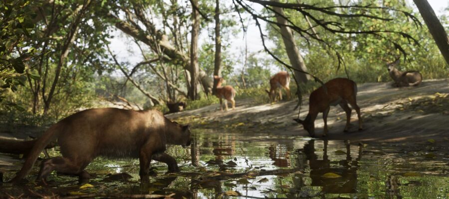 GTA 6 : cerfs dans les marais du parc national de Mount Kalaga