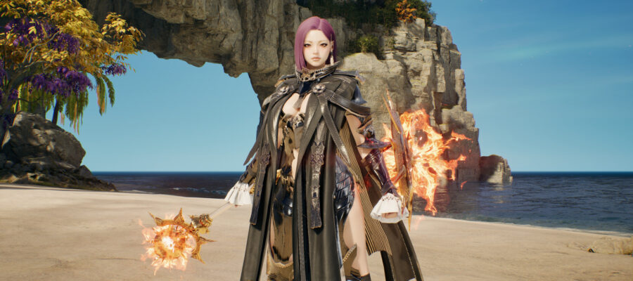 aion 2 : personnage personnalisé sur une plage