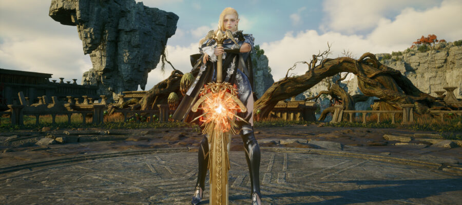 aion 2 : daeva en armure avec son épée