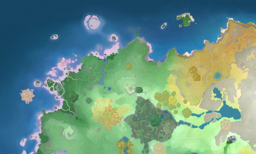 Paysage du biome Grève d'échoflux dans Aniimo
