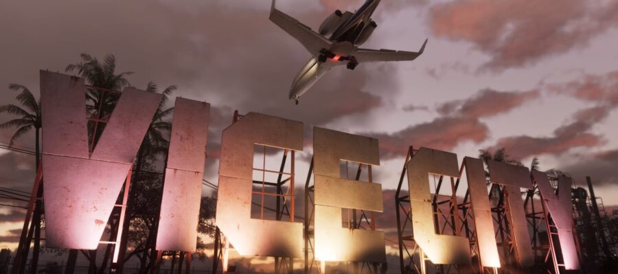 GTA 6 : le panneau Vice City au coucher du soleil