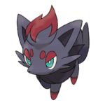 Artwork officiel de Zorua, Pokémon de type Ténèbres vedette du Community Day d'octobre 2026