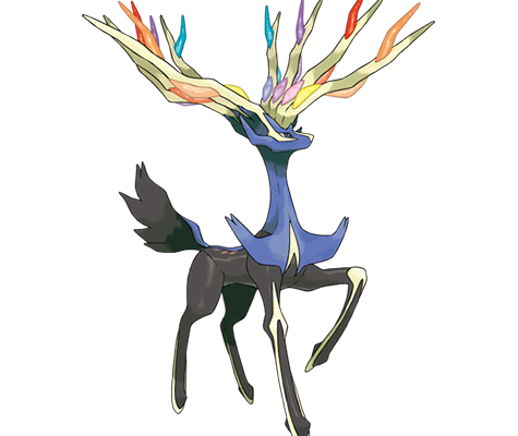 Artwork officiel de Xerneas, premier Pokémon légendaire de la rotation de Raids d'octobre 2026