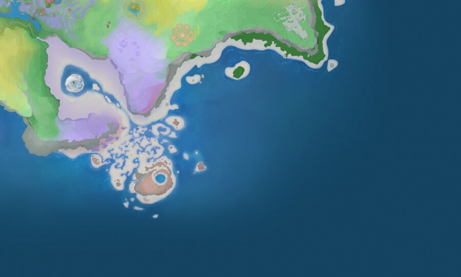 Paysage du biome Côte de maréeflore dans Aniimo