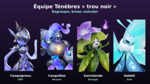 Aniimo : l’équipe Ténèbres « trou noir » de Casquipreux, le guide complet anti-boss