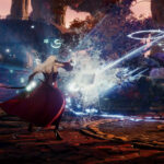 Aion 2 : une Daeva lance un sort en plein combat